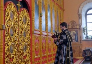 Преосвященнейший Мстислав, епископ Тихвинский и Лодейнопольский, совершил вечерню с чином прощения в Кафедральном соборе г.Тихвина